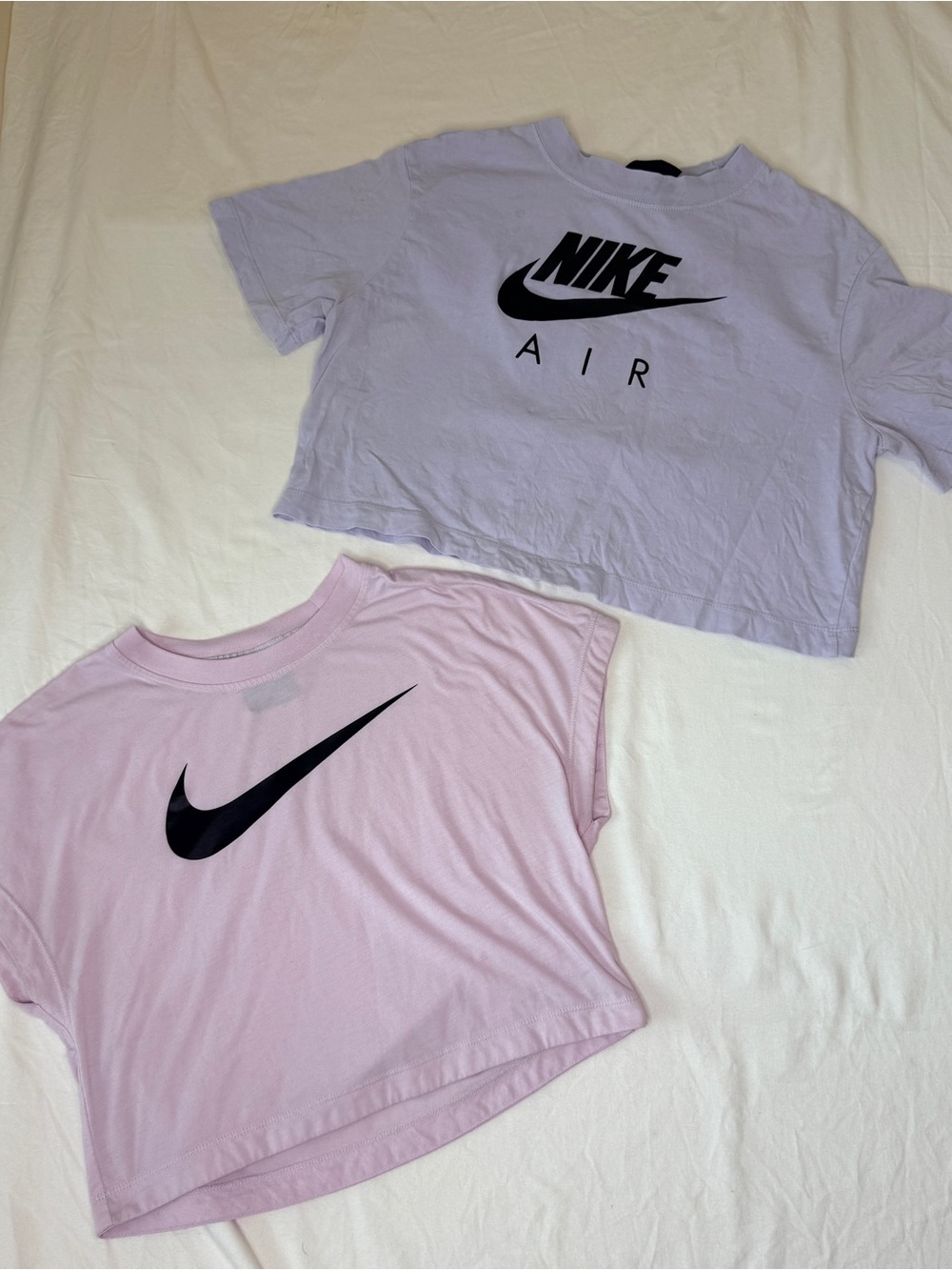 Nike Cropped Tees Lavender & Pink Bundle